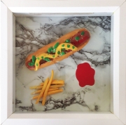 "J" completed his Hot Dog and Fry combo using clay and a little bit of paint.